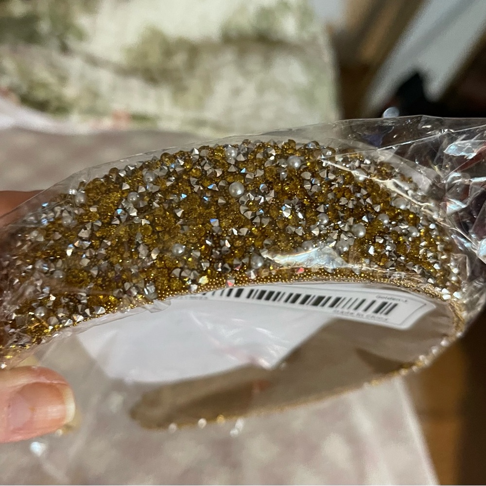 Gold Beaded Headband